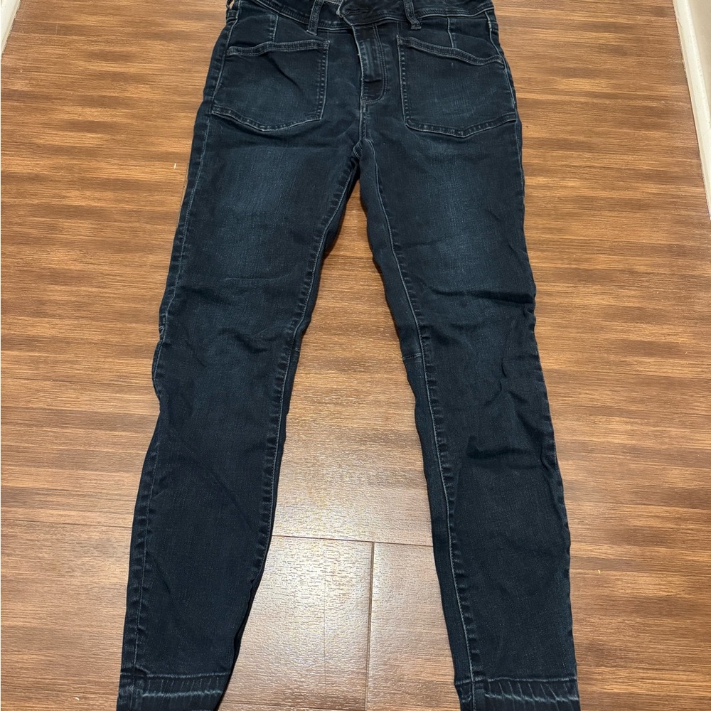 We The Free Dark Blue Skinny Jeans